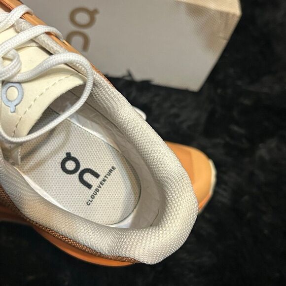 ON CLOUDVENTURE orange hiking athletic training lace up shoes sneakers sz 9 new - Picture 4 of 8
